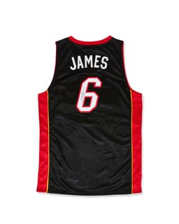 Lebron James Signed Miami Heat Jersey - Back